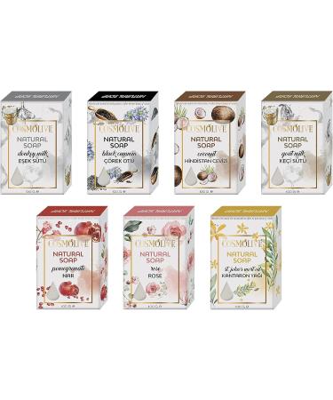 MAWANS Natural Soap bar Donkey Milk Soap Pomegranate Rose Coconut St Johns Wort Oil Goat Milk Black Cummin (Donkey Milk) - Buy Online on GoSupps.com