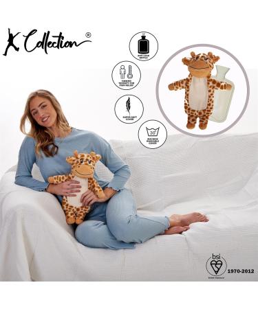 K Collection 3D Giraffe Hot Water Bottle with Plush Cover - Removable & Premium Natural Rubber - Buy Online on GoSupps.com