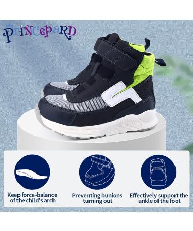 Orthopedic High Top Corrective Sneakers for Kids | Arch & Ankle Support | Anti-Slip Soles | 7 Toddler | Green - Buy Online on GoSupps.com