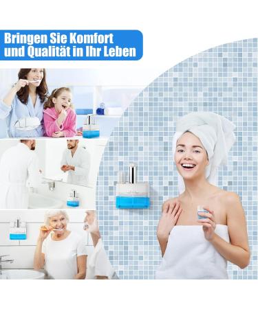 Mundwater Donor 550ml - Automatic Waterproof Wall-Mounted Mouthwash Dispenser with 2 Magnetic Cups Self-Cleaning & 3 Adjustable Dosing Levels - Premium Bathroom Accessory - Buy Online on GoSupps.com
