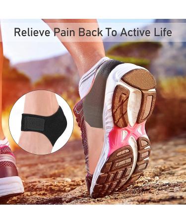 Gel Heel Protectors for Plantar Fasciitis - 2PC Heel Pads & Sleeves for Pain Relief & Comfort - Buy Online on GoSupps.com