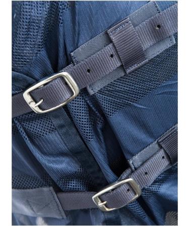 RL24 Flying Ceiling for Horses - Effective Insect Protection Eczema Blanket | Adjustable Breathable & Durable | Dark Blue 145cm - Buy Online on GoSupps.com