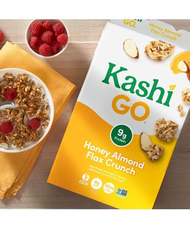 Kashi GoLean Crunch! Honey Almond Flax Cereal 14 oz - Healthy Breakfast Option - Buy Online on GoSupps.com