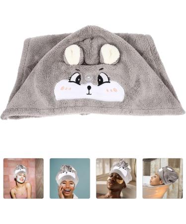 Ciieeo 4pcs Dry Hair Cap Fast Drying Shower Cap Hair Turbans for Wet Hair Kids Shower Head Turban Quick Caps Hair Drying Tool Cute Polyester Nylon Warp Knitted Coral Fleece As Shownx4pcs 65X25CMx4pcs - Buy Online on GoSupps.com