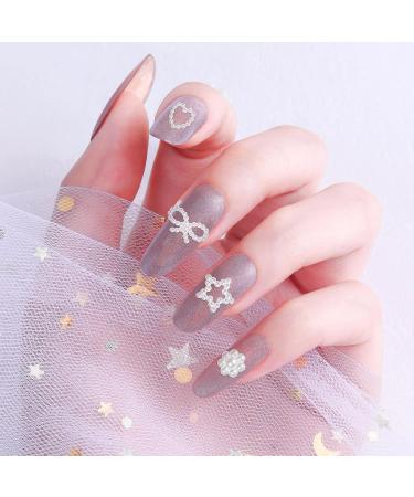 Beaupretty Pearl Star Nail Charm Nail Charm Nail Charm Pearls Nail Charms Multi-shaped Acrylic Heart Star Flower Bowknot Pearls 3d Nail Art Charms for Nail Art Diy Crafts Accessories - Buy Online on GoSupps.com