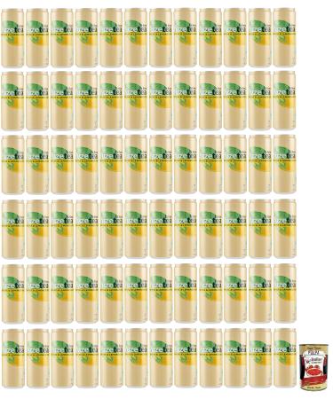 Italian Gourmet E.R. Fuze Tea 72-pack of black lemon iced tea with a hint of lemongrass refreshing alcohol-free drinks 330ml disposable tin + 400g Italian Gourmet Polpa di Pomodoro tin