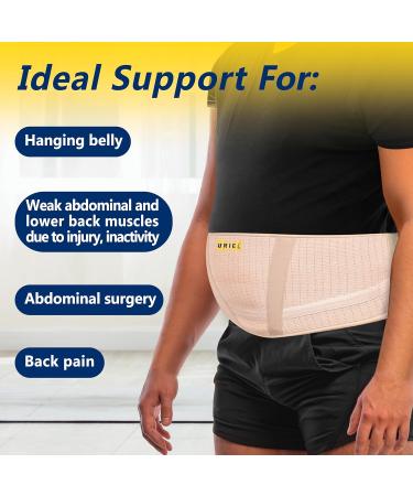 URIEL Abdominal Belt - Post-Surgery Support for Men & Women | Belly Binder for Tummy Tuck Obesity & Waist Support - Buy Online on GoSupps.com