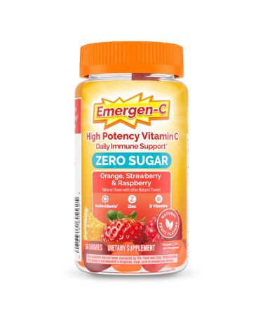 Emergen-C Zero Sugar Immune Support Adult Gummies 36 Count