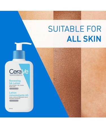 CeraVe SALICYLIC ACID Lotion Renewing SA Exfoliating Body Lotion for Dry Rough & Bumpy Skin Psoriasis Keratosis Pilaris Itching & Flaking. With Lactic Acid Hyaluronic Acid Fragrance Free 237ML Unscented 237 ml (Pack of 1) - Buy Online on GoSupps.com