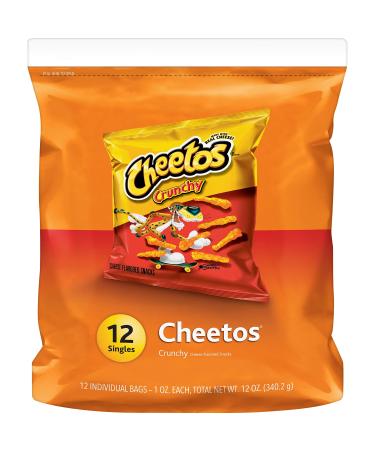 Cheetos Crunchy Cheese Flavored Snacks, 12 Singles