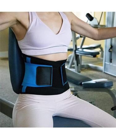 Back Brace Lumbar Support Back Brace Waist Decompression Belt Spine Breathable Lumbar Support Corset Waist Belt(Blue Medium) Medium Blue - Buy Online on GoSupps.com
