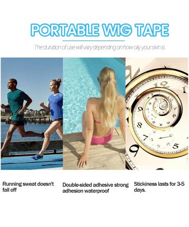 240 Blue Hair Extension Tape Tabs Adhesive Replacement for Human Hair Extensions Perfect for Tape-In Extensions - Buy Online on GoSupps.com