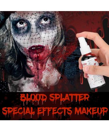 Professional Fake Blood Spray | 2.2oz Blood Splatter Makeup for Halloween Costumes & Zombie SFX - Buy Online on GoSupps.com