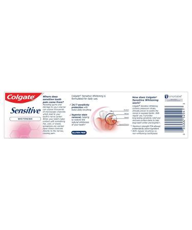 Colgate Sensitive Maximum Strength Whitening Toothpaste Mint 6oz - Pack of 6 - Buy Online on GoSupps.com