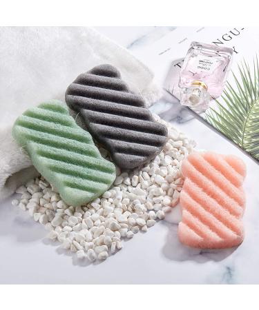 8 Piece Konjac Soft Bath Shower Sponge Set for Exfoliating Facial and Body Cleaning - Gentle Foam Loofah for Women, Men, and Kids - Buy Online on GoSupps.com