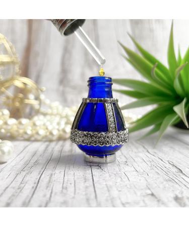 Buy Spikenard Anointing Prayer Oil - 0.24fl.oz in Reusable Blue Cobalt Glass Vial | International Shipping Available - Buy Online on GoSupps.com