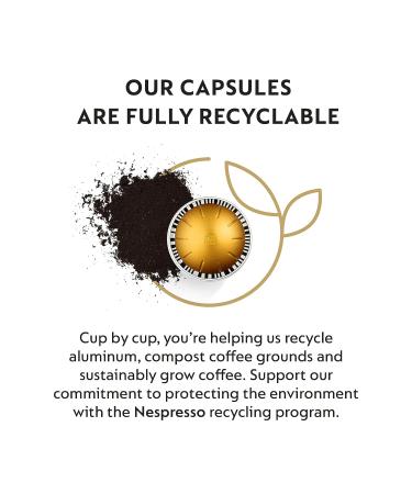 Nespresso VertuoLine Voltesso Mild Roast Espresso Coffee Pods - 50 Count (Pack of 5) | VERTUOLINE ONLY - Buy Online on GoSupps.com