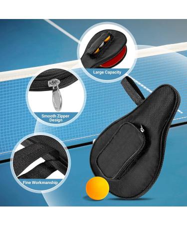 SelfTek Table Tennis Racket Cover: Ping Pong Paddle Case with Balls Pouch - Buy Online on GoSupps.com