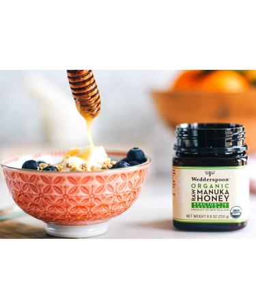 Wedderspoon Organic Raw Manuka Honey KFactor 16 - 8.8 oz (250g) | Premium All-Natural Health Benefits - Buy Online on GoSupps.com