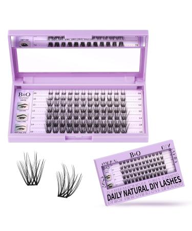 Eyelashes Extensions 84 PCs Z06 B & q Individual eyelashes DIY LASH clusters for beginners reusable eyelash bush single eyelashes for eyelash extensions at home lashes eyelashes extension (z06 d-8-16mix) D-8-16mm-z06