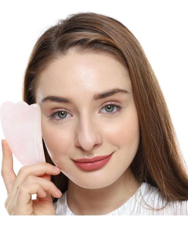 Fuasha Gua Sha Facial Tools Set - Premium 2-in-1 Jade & Rose Quartz | Lymphatic Drainage Massage Stone for Face | Sculpting Pack & Guasha Tool - Buy Online on GoSupps.com