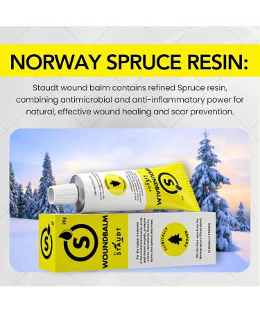 Baume Cicatrisant Staudt Pommade Naturelle aux Propri t s Apaisantes Cr me de Soin pour la Cicatrisation et la Pr vention des Cicatrices sur Coupures Br lures Plaies Chirurgicales 20g - Buy Online on GoSupps.com