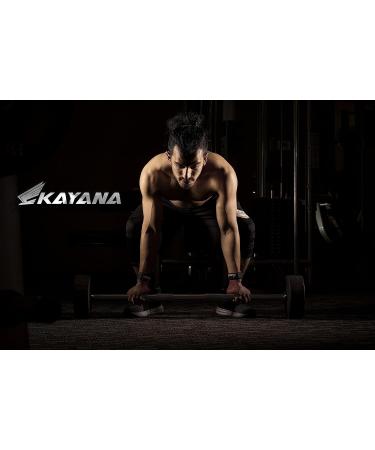 KAYANA 2 Hole Leather Gymnastics Hand Grips - Palm Protection and Wrist Support for Cross Training, Kettlebells, Pull Ups, Weightlifting - Blue Large - Buy Online on GoSupps.com