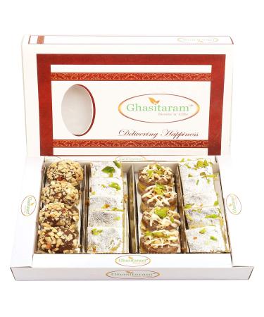 Ghasitaram Gifts Diwali Gifts Diwali Sweet - Assorted Box of Barfis Dryfruit Sweets 400 GMS