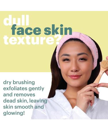 Dry Brushing Face Brush by Afterspa | Exfoliating Vegan Facial Scrubber | Gentle & Cruelty-Free Skincare Tool - Buy Online on GoSupps.com