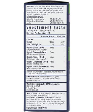 Mommy's Bliss Night Time Gripe Water 4 fl oz - Soothes Baby's Tummy (1 Month+) - Buy Online on GoSupps.com