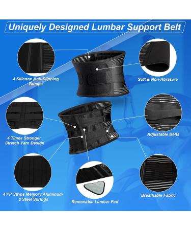 Lower Back Brace for Women | Pain Relief Adjustable Posture Corrector Lumbar Support - M Size - Buy Online on GoSupps.com
