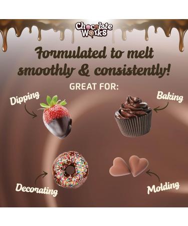 Milk Melting Chocolate Discs by Chocolate Works Milk Chocolate Melting Wafers for Coating Dipping Molding and Decorating Bulk Chocolate 2 lb. Bag Milk Chocolate 2 lbs - Buy Online on GoSupps.com