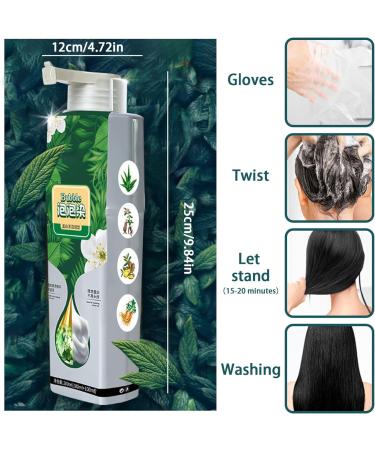 Natural Plant Hair Dye Herbal Hair Dye 100ml Bubble Plant Hairdressing Herbal Dye Hair Color Hair Dye Cream Brown - Buy Online on GoSupps.com