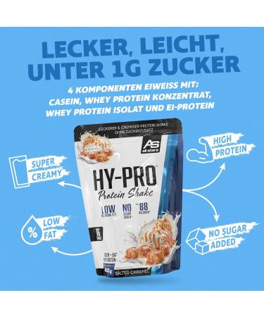 All Stars HY-PRO Protein Shake - Salted Caramel 400g | Premium Quality Protein for Muscle Growth & Recovery | International Shipping Available - Buy Online on GoSupps.com
