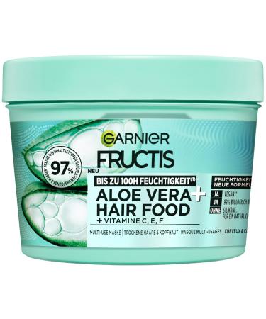 Garnier Garnier Fructis 3-in-1 Aloe Vera Hair Food Moisturizing Mask for Normal to Dry Hair with Extra Lipid Complex