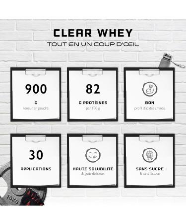 Clear Whey Isolate Protein Shake - Fruity & Refreshing Protein Shake - High Quality Whey Protein Isolate (900g Peach Mango) - Buy Online on GoSupps.com
