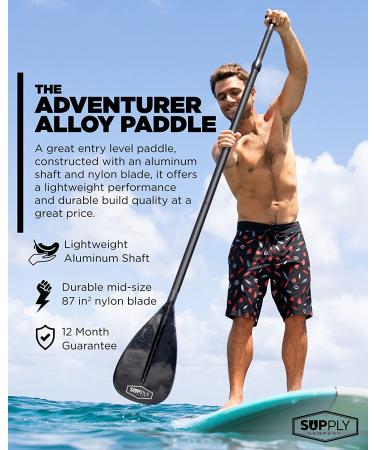 3-Piece Adjustable SUP Paddle - Lightweight & Durable Stand Up Paddle Board Oar - Buy Online on GoSupps.com