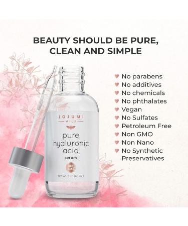 2 oz. Pure Hyaluronic Acid Serum - Best Hydrating Facial Serum for Anti-Aging Microneedling & Wrinkle Reduction - Buy Online on GoSupps.com