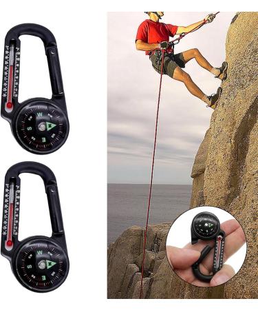 Buy LXUebaix Multifunctional Hand Mountain Climber Thermometer Mini-Compass Keychain | Perfect for Hiking & Camping | International Shipping - Buy Online on GoSupps.com