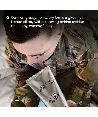 Bravo Sierra Hair Grooming Paste - White Vetiver & Cedarwood - Light Hold, Matte Finish - Vegan & Cruelty-Free - Buy Online on GoSupps.com