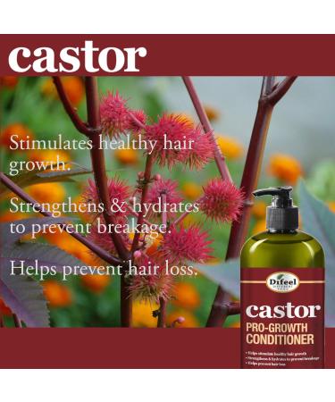 Difeel Pro-Growth Hair Care Set with Castor Oil - 3-PC Shampoo Conditioner & Hair Oil for Healthy Hair Growth - 12oz & 8oz - International Shipping Available - Buy Online on GoSupps.com