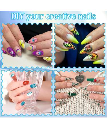 Greoer 12 Colors Nail Polish Pens Set 3D Nail Art Drawing Pen Nail Graffiti Dotting Pens Sets Nail Art Pens Drawing Painting Liner Brush for Nail DIY Decoration - Buy Online on GoSupps.com