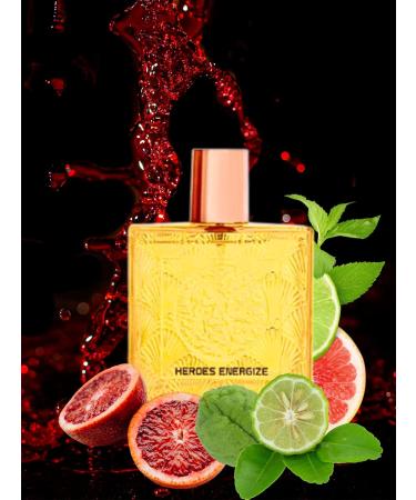HEROES ENERGIZE EAU DE TOILETTE POUR HOMME 3.4 FL. OZ. Citrus Aromatic fragrance for men. - Buy Online on GoSupps.com
