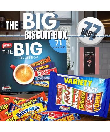 Nestle Lunchbox Snacks - The Big Biscuit Box Of Chocolate Bars Multipack & Nestle Variety Pack & Cards- Individually Wrapped Sweets - Fathers Day Birthday Mothers Day Christmas Easter - Buy Online on GoSupps.com