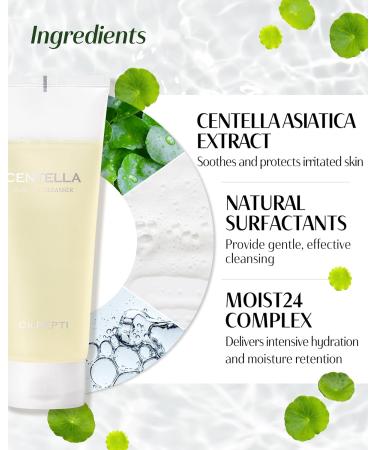 DR.PEPTI Centella Pure Gel Cleanser - Korean Face Wash Gentle Daily Cleanser for Sensitive Dry Skin with Salicylic Acid BHA Peptides - pH Balanced Gel to Bubble Wash 6.76 fl.oz. - Buy Online on GoSupps.com