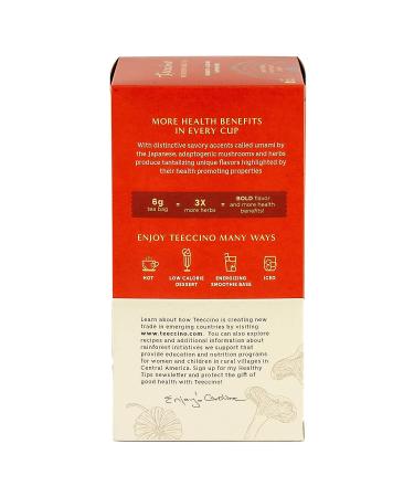 Teeccino Chaga Ashwagandha Tea - Butterscotch Cream - Organic Mushroom Adaptogenic Herbal Tea - 25 Tea Bags, Prebiotic, Caffeine and Gluten Free - Buy Online on GoSupps.com