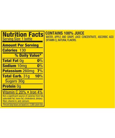 Mott's 100% Apple White Grape Juice 8 Fl Oz (Pack of 6) - Buy Online on GoSupps.com
