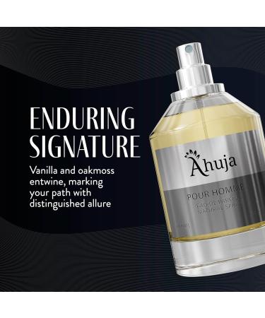 AHUJA Pour Homme Eau de Parfum for Men 3.4 fl oz - Men's Fragrance - Long Lasting Perfume for Men Original Citrus & Fruity Symphony Cologne for Men - Luxury Scent Gift for Men EDP Pour Homme 3.4 Fl Oz (Pack of 1) - Buy Online on GoSupps.com