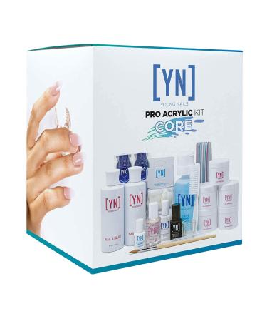 Young Nails Professional Kits  Accessories for Home Nail Kit Starter Kit Beginners andor Nail Professionals Core Acrylic Kit