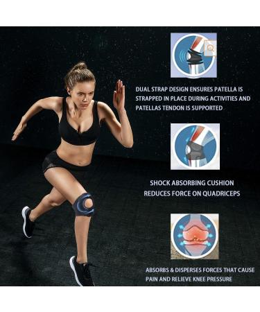 3-Stage Adjustable Knee Brace - Lightweight Neoprene Support for Men & Women | Open Patella Stabilizer for Running Basketball & Weightlifting (Large Black - Buy Online on GoSupps.com